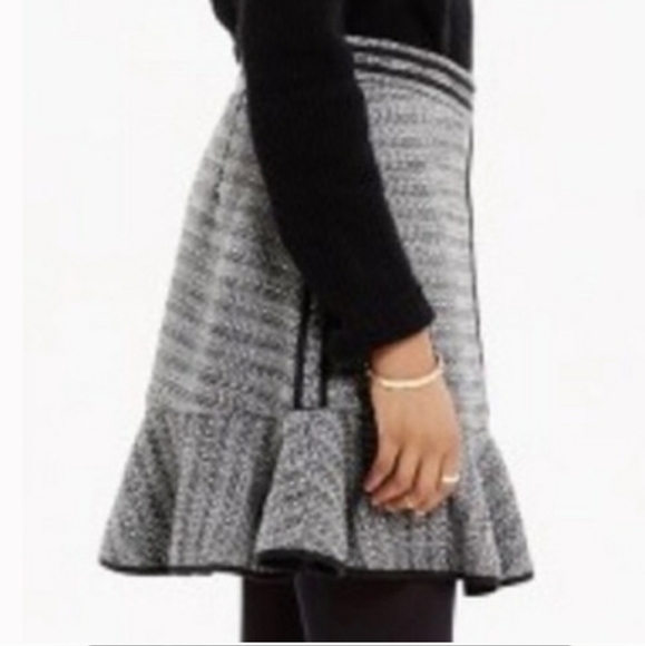 Madewell Tweed Ruffle Mini Skirt 4 - Picture 5 of 8